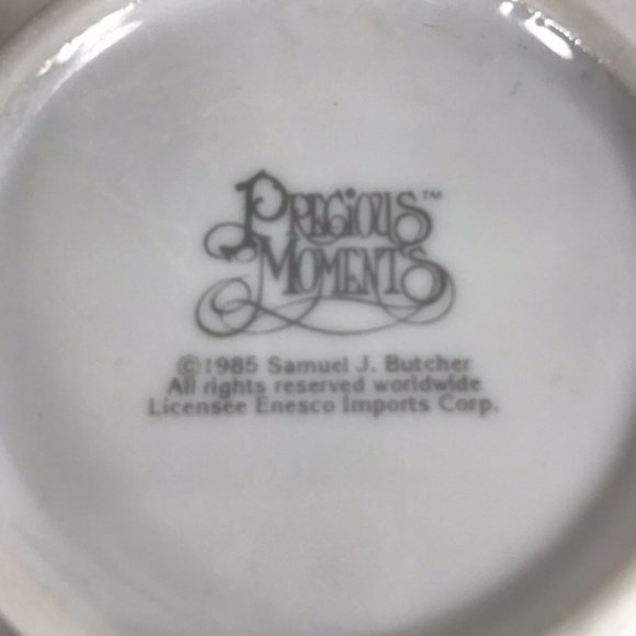 Precious Moments May Your Christmas Be Delightful Ceramic Mug Sam Butcher 1985 - Picture 4 of 6